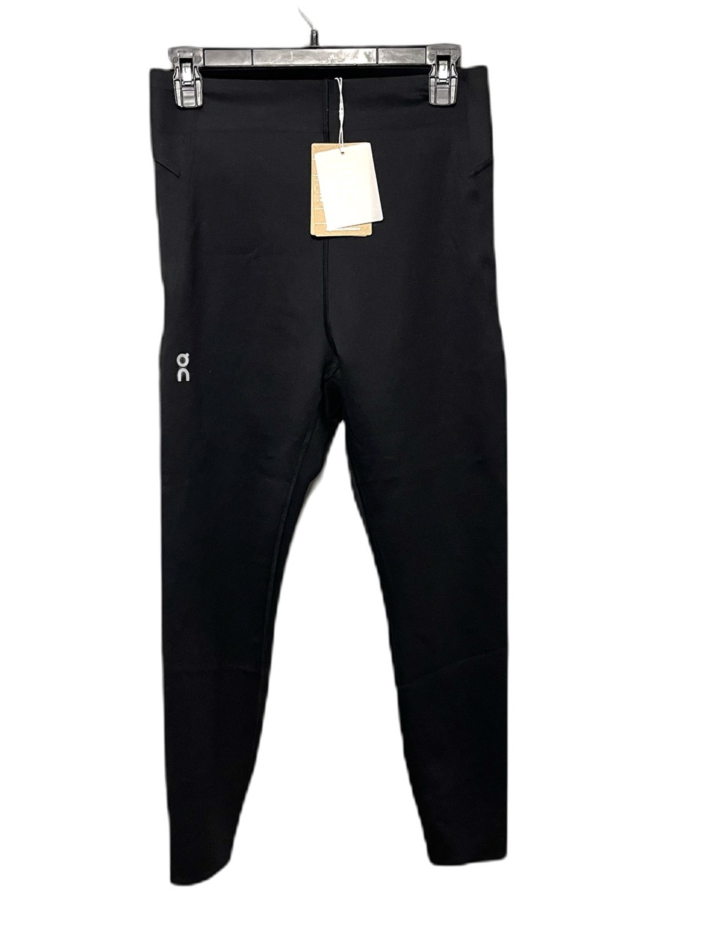 On Cloud 7/8 Pull On Train Tights Leggings Black Stretch High Rise NWT Womens L